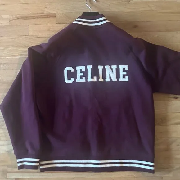 CELINE Burgundy Teddy Jacket